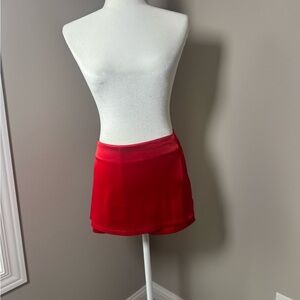 AKIRA Red Women's Skort Shorts Small NWT Party, Holiday, Mini